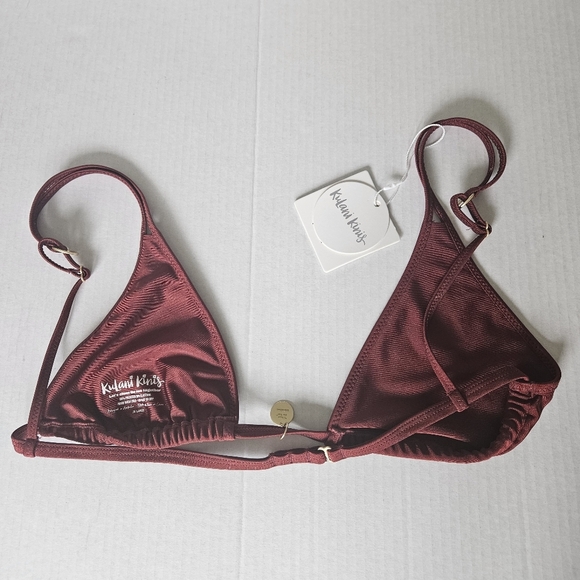 Kulani Kinis Twin Strap Bikini Top In Sweet Cinnamon NWT - Picture 7 of 11